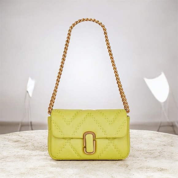 Marc Jacobs The Mini Leather Shoulder Bag - Citronelle